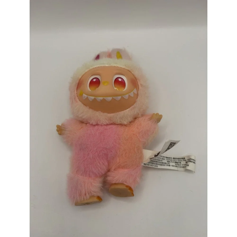 LaBubu POP MART THE MONSTERS Pink Plush Stuffed Animal Animation Figure